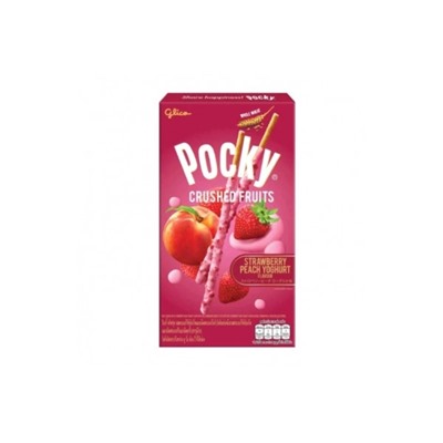 Печенье-палочки покки со вкусом Клубнично-Персиково Йогурта Pocky Glico 38гр