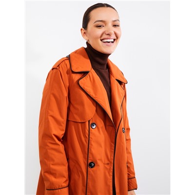 Плащ женский терракот