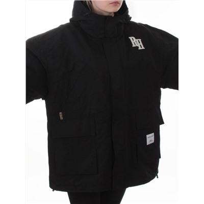 3097 BLACK Куртка демисезонная женская (100 гр. холлофайбер)