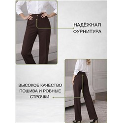 Женские летние брюки Брюки трубы вискоза шоколад