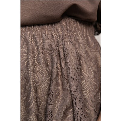 Юбка кружевная Эндис (шоколад) Ю14728-10М