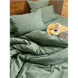 Постельное белье из вареного хлопка ХВ-003 хвойный меланж