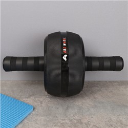 Ролик для пресса Woohooo Аthletic Wheel / + коврик для коленей / 16X9 / черный / уп20