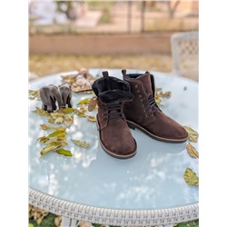 Зимние ботинки  AB.Z. 27001 Chocolate +Итальянская сумка  AB.Z · Pelle · Gabana marron Акция
