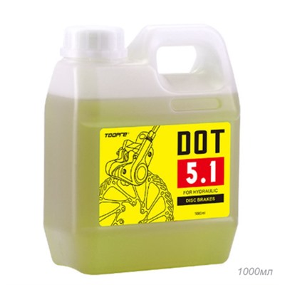 Минеральное масло для прокачки дисковых тормозов DOT 5.1, 1000 мл.