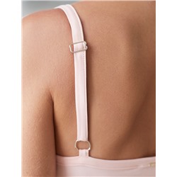 Топ с двуслойной зоной бра на бретелях из хлопка