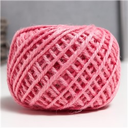 Пряжа 100% джут Softino Jute Colored 50 м ±2 м розовый 50 г