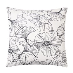 Наволочка декоративная «Этель» Black flowers, 40×40 см, хлопок 100%