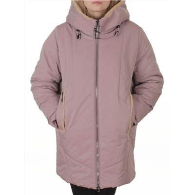 M-9085 PINK POWDER Куртка зимняя женская (верблюжья шерсть, 120 гр. холлофайбер)