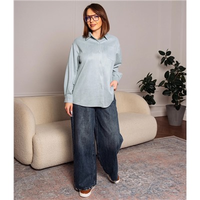 Рубашка #КТ1320, ментоловый