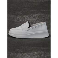 03-PDD171-6 GRAY/VIOLET Полуботинки женские (натуральная кожа)