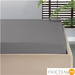 Medsleep ЛИНДАУ сер Простыня на резинке 180х200х25-1, 1 пр., хл