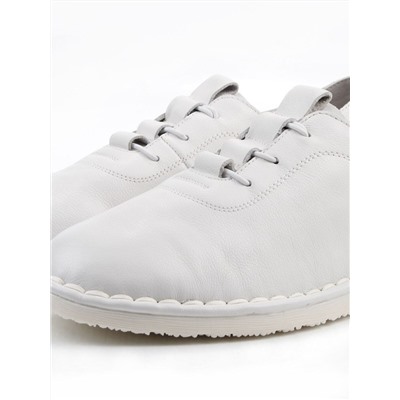 03-XKL23-038 WHITE Полуботинки женские (натуральная кожа)