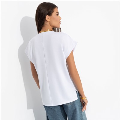 Футболка со спущенным плечом, Оттенок настроения (heart)