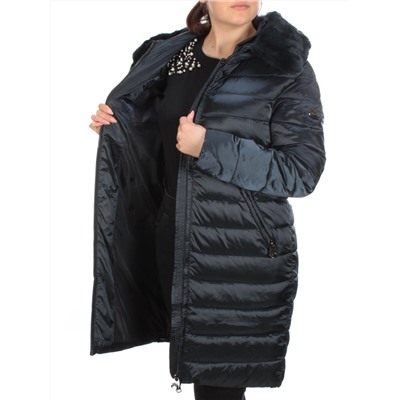 815 DARK BLUE Пальто зимнее женское VISDEER (200 гр. тинсулейт)
