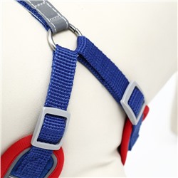 Комплект Sport+, L, поводок 120×1.5 см, ОШ 49-56 см, ОГ 56-68 см, вес животного 20-28 кг, синий 9