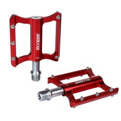 Педаль для MTB эксперт MIXIEER ERMAK, фрезерованный CNC алюминий 6061, CR-MO ось 1DU+1 SEALED BEARING . ANODIZED RED, 1 пара в индивид. коробке /уп 30