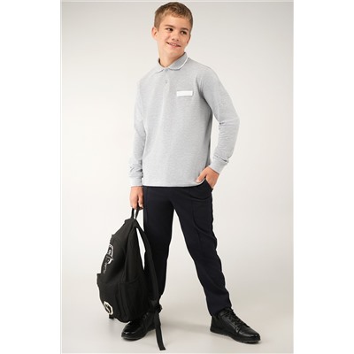 Рубашка-поло с длинным рукавом для мальчика Happyfox