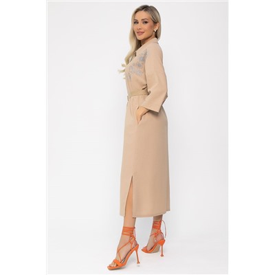 Платье Мирослава (бежевое) П15469-7М