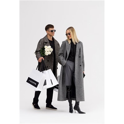 Пальто женское серый