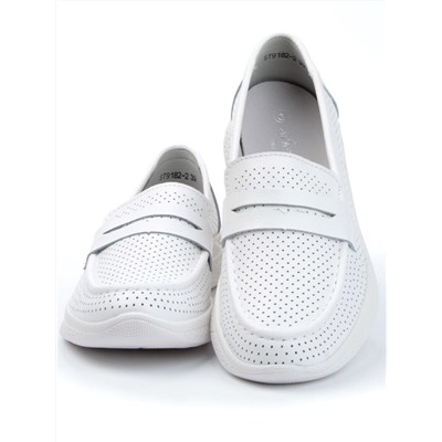 06-ST9182-2 WHITE Туфли летние женские (натуральная кожа)
