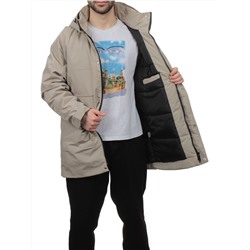 8897 BEIGE Куртка мужская зимняя облегченная (130 гр. холлофайбер)