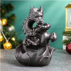 Подставка для благовоний "Дракон с лотосом" 22×10×19 см