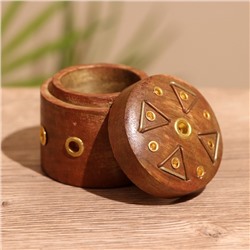 Подставка под благовония, 5×5×5 см, манговое дерево