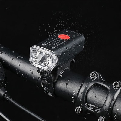 Фонарь передний COMIRON "FR21" корпус: ABS; свет: XPG LED, 400lm; аккумулятор 700 mAh, USB, влагозащищённый. /уп 125/500/