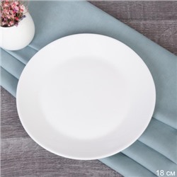 Тарелка плоская 190 мм десертная Евро Дэй белая 180 мм  FLMLQP75 (WHITE) (уп72)