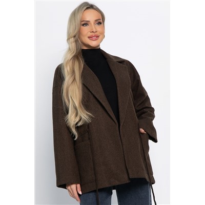 Пальто-пиджак (шоколад) Б15088-7М