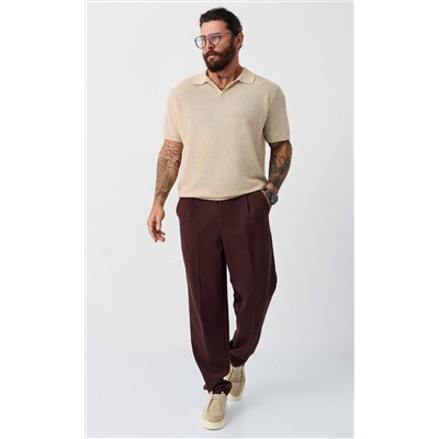 Футболка лен F011-06LN l.beige