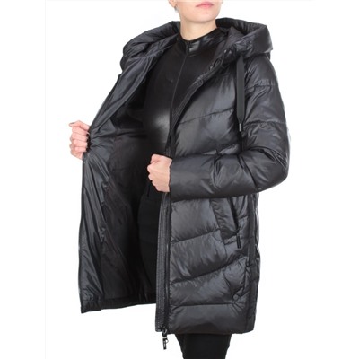 GWD202821 BLACK Пальто зимнее облегченное ICEBEAR (150 гр. холлофайбер)