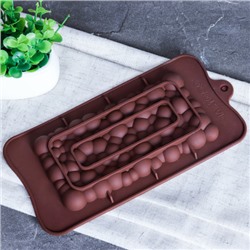 Форма для шоколада силиконовая / HL-165 /уп 300/ 21*10,3*1 см/ 0,04