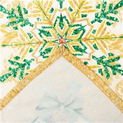 Скатерть новогодняя "Этель" "Golden Christmas" Скатерть новогодняя 150*110 +/-3см с ГМВО, 100%хл, 190г/м2