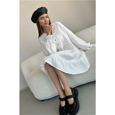 Платье муслин  FREEDOM007/07/Белый