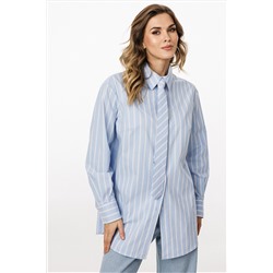 Галстук EOLA 0062 голубой_полоска