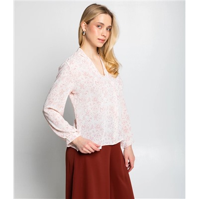 Блуза #КТ803 (8), пудровый