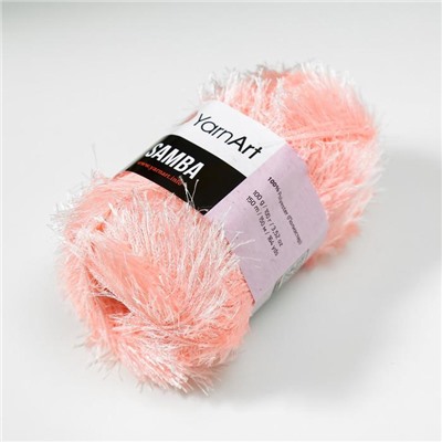 Пряжа для вязания спицами, крючком YarnArt, Samba, 100% полиэстер, 150 м/100 г, (2079 розовый)