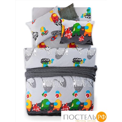 DOME КПБ АНЕСА сер 145х215-1/160х215-1/50х70-2, 4пр., хл