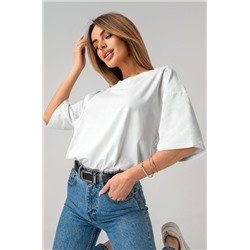 Женская футболка оверсайз с V-вырезом Happyfox