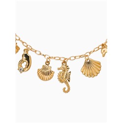 Колье на цепочке «Морской мир», L=40 см, цвет золото