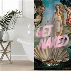Штора для ванной «Этель» Get naked, 145×180 см