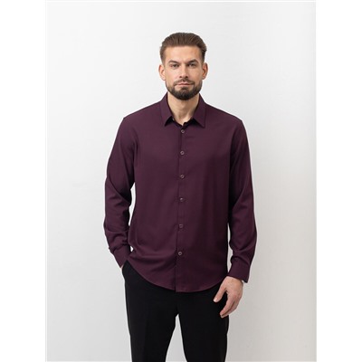004J Мужская рубашка JenTa бордовый