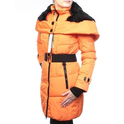 M12-356 ORANGE Пальто зимнее женское (холлофайбер)