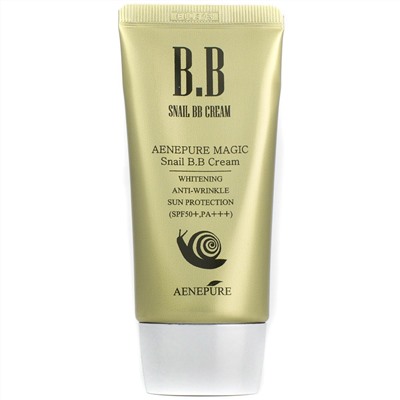 BB крем омолаживающий с улиточным муцином Aenepure Magic Snail BB Cream SPF50+ PA+++Корейская косметика по оптовым ценам. Популярные бренды Корейской косметалогии в интернет магазине ooptom.ru.