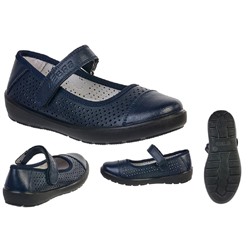 Туфли перф Зебра 17522-5 син ( 3,0) Н.К.