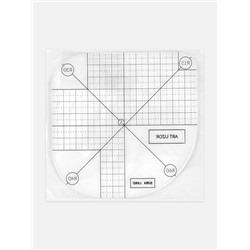 Линейка для скругления углов, 12×12 см, прозрачная
