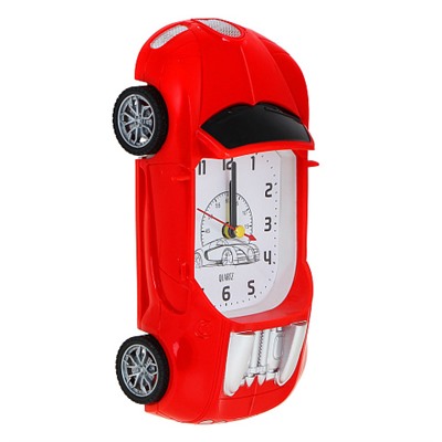 LADECOR CHRONO Будильник в виде машины 18х6х10см, 1хAA, пластик