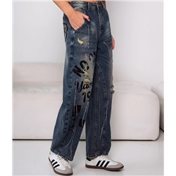 Джинсы #КТ8181 (1), синий